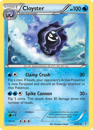 Cloyster 020/83/83 - Uncommon