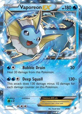 Vaporeon EX 024/83/83 - Ultra Rare - Holofoil