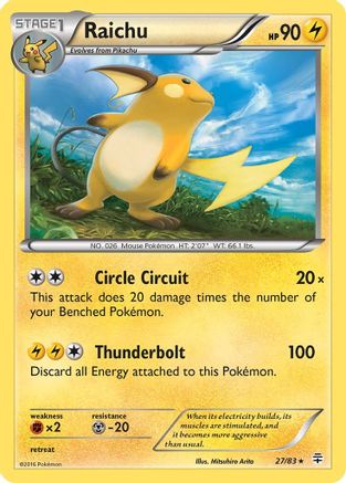 Raichu 027/83/83 - Holo Rare - Holofoil