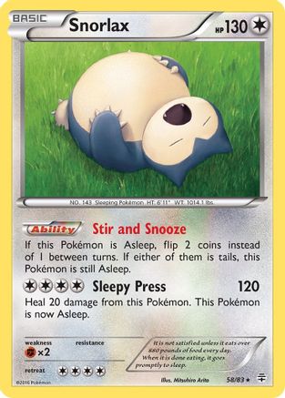 Snorlax 058/83/83 - Rare