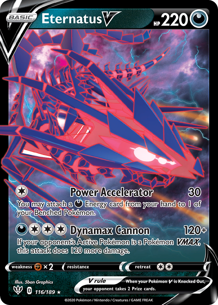 Eternatus V 116/189/189 - Ultra Rare - Holofoil