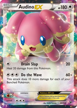 Audino EX 084/124/124 - Ultra Rare - Holofoil