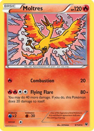 Moltres 009/124/124 - Rare