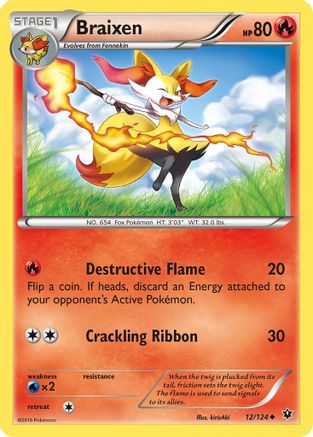 Braixen 012/124/124 - Uncommon