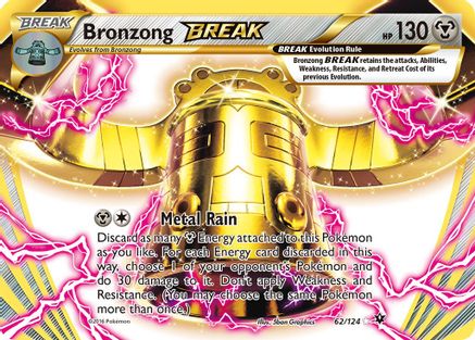 Bronzong BREAK 062/124/124 - Rare BREAK - Holofoil
