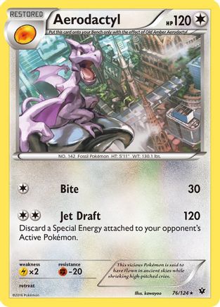 Aerodactyl 076/124/124 - Rare