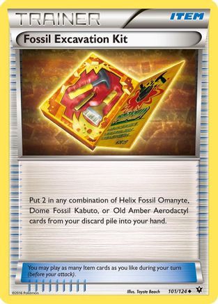 Fossil Excavation Kit 101/124/124 - Uncommon