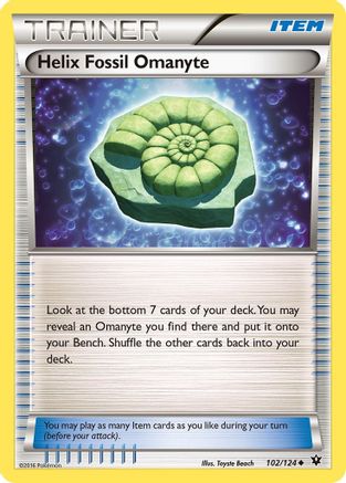Helix Fossil Omanyte 102/124/124 - Uncommon