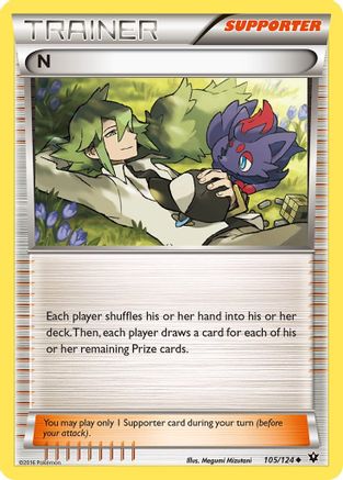 N (Supporter) 105/124/124 - Uncommon