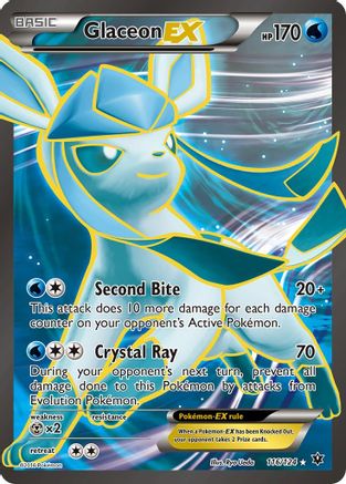 Glaceon EX (Full Art) 116/124/124 - Ultra Rare - Holofoil