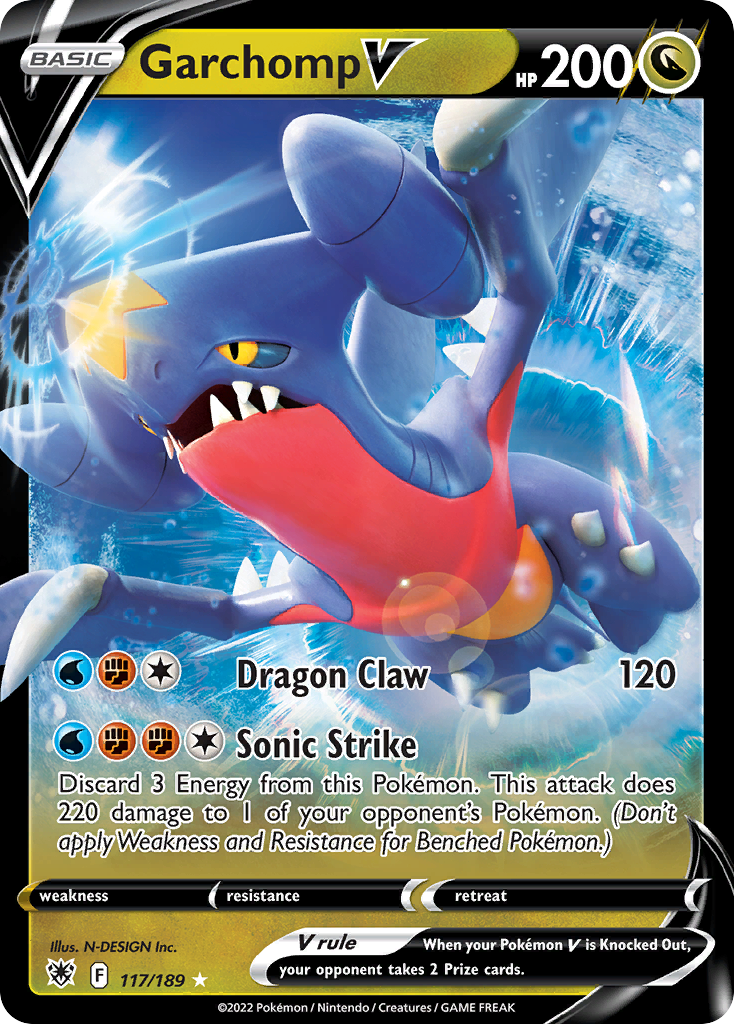Garchomp V 117/189/189 - Ultra Rare - Holofoil