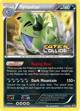 Tyranitar (Prerelease) XY130/211 - Promo - Holofoil