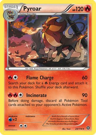 Pyroar 023/114/114 - Rare