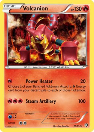 Volcanion 025/114/114 - Rare