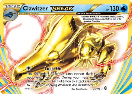 Clawitzer BREAK 035/114/114 - Rare BREAK - Holofoil