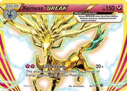 Xerneas BREAK 082/114/114 - Rare BREAK - Holofoil