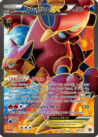 Volcanion EX (Full Art) 107/114/114 - Ultra Rare - Holofoil