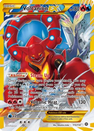 Volcanion EX (Secret) 115/114/114 - Secret Rare - Holofoil