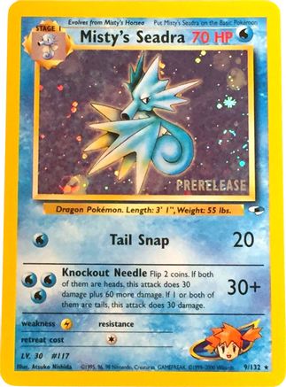 Misty's Seadra (Prerelease) 009/132 - Promo - Holofoil