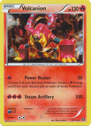 Volcanion 025/114 - Holo Rare - Holofoil