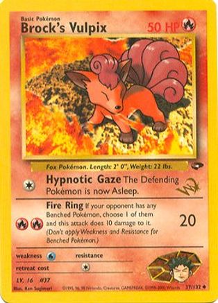 Brock's Vulpix [W Stamped] 037/132 - Promo