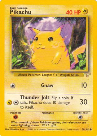 Pikachu 058/102 - Promo