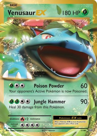 Venusaur EX 001/108/108 - Ultra Rare - Holofoil