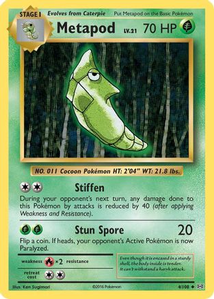 Metapod 004/108/108 - Uncommon