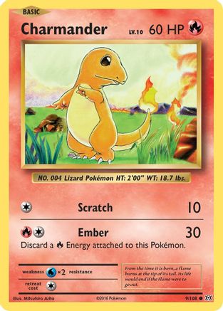 Charmander 009/108/108 - Common