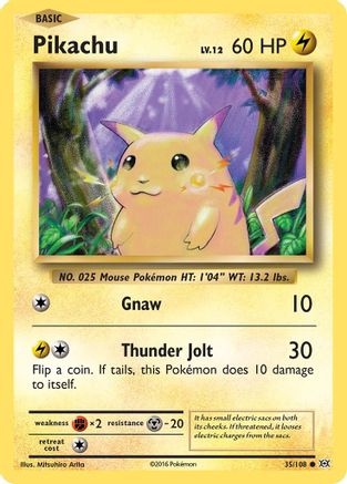 Pikachu 035/108/108 - Common