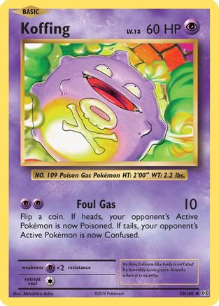 Koffing 050/108/108 - Uncommon
