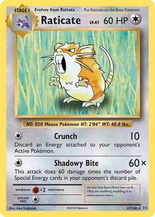 Raticate 067/108/108 - Rare