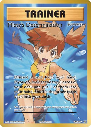 Misty's Determination (Full Art) 108/108/108 - Ultra Rare - Holofoil