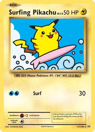 Surfing Pikachu 111/108/108 - Secret Rare