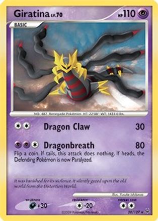 Giratina Lv. 70 028/127 - Holo Rare - Holofoil