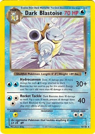Dark Blastoise 004/110 - Rare