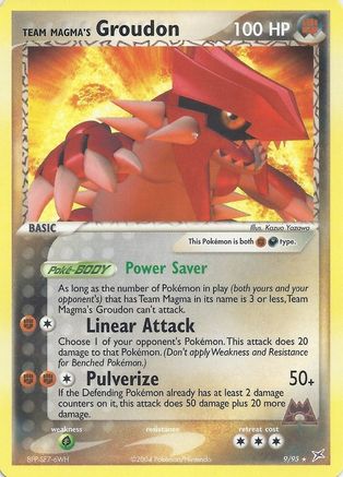 Team Magma's Groudon 009/095 - Rare