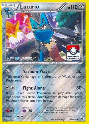 Lucario 063/124 - Promo - Reverse Holofoil