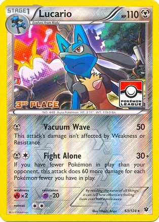 Lucario 063/124 - Promo - Reverse Holofoil