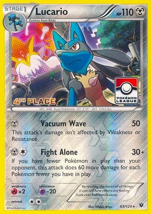 Lucario 063/124 - Promo - Reverse Holofoil