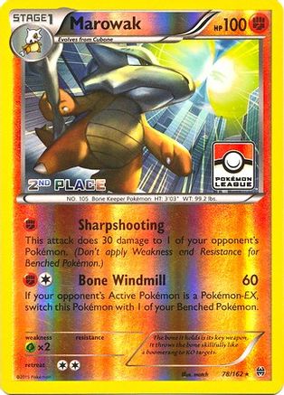 Marowak 078/162 - Promo - Reverse Holofoil