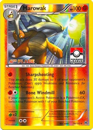 Marowak 078/162 - Promo - Reverse Holofoil