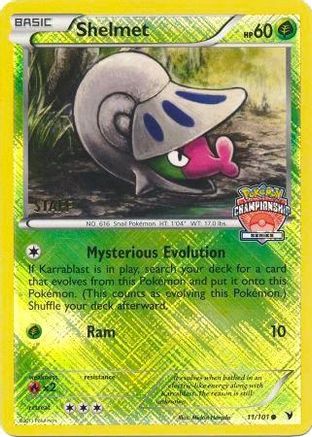 Shelmet 11/101 (Championship Series) [Staff] 011/101 - Promo - Reverse Holofoil