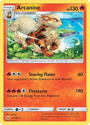 Arcanine 022/149/149 - Holo Rare - Holofoil