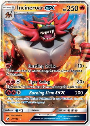 Incineroar GX 027/149/149 - Ultra Rare - Holofoil