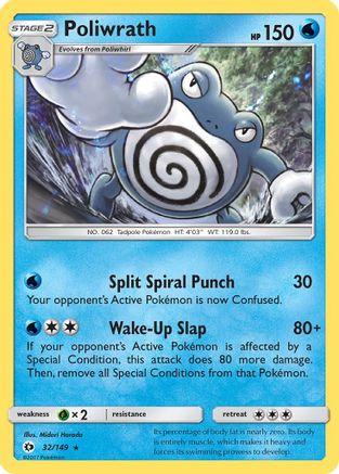 Poliwrath 032/149/149 - Holo Rare - Holofoil