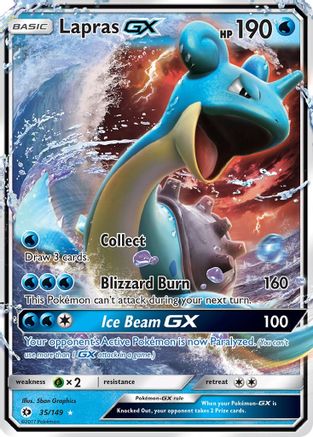 Lapras GX 035/149/149 - Ultra Rare - Holofoil