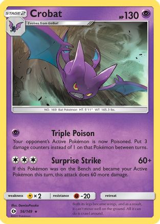 Crobat 056/149/149 - Holo Rare - Holofoil