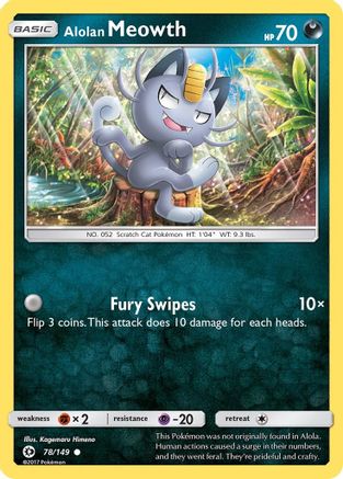 Alolan Meowth 078/149/149 - Common