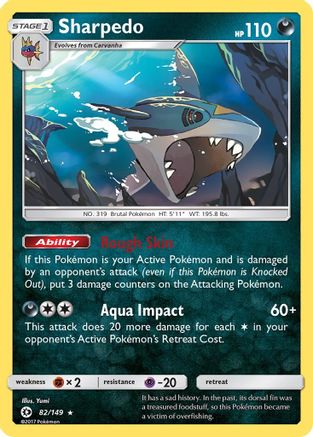 Sharpedo 082/149/149 - Holo Rare - Holofoil